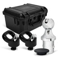 60618 Puck System 38000 LBS Gooseneck Hitch Ball Kit - Compatible with 2013-2024 Dodge RAM 2500 3500 - 2-5/16 Inch Gooseneck Ball for Truck Bed with 2 Pack Safety Chain Anchors
