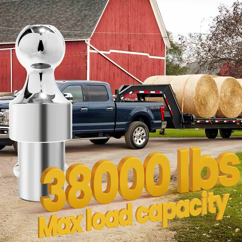 60692 Puck System Gooseneck Hitch Ball Kit, 38K LBS GTW, Compatible with 2013-2026 Ford F250 F350 F450, 2016-2026 Chevrolet Silverado, GMC Sierra & Nissan Titan XD, 2-5/16 Inch Ball