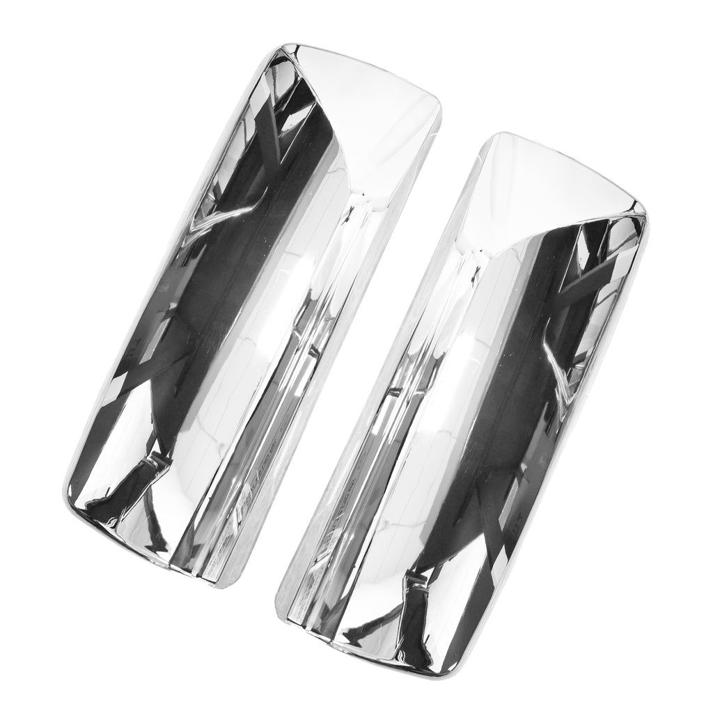 Chrome Door Mirror Covers Pair Set Compatible for Volvo VNL VNM Trucks 2004-2017, Left Driver and Right Passenger Side for Volvo Mirror Cover