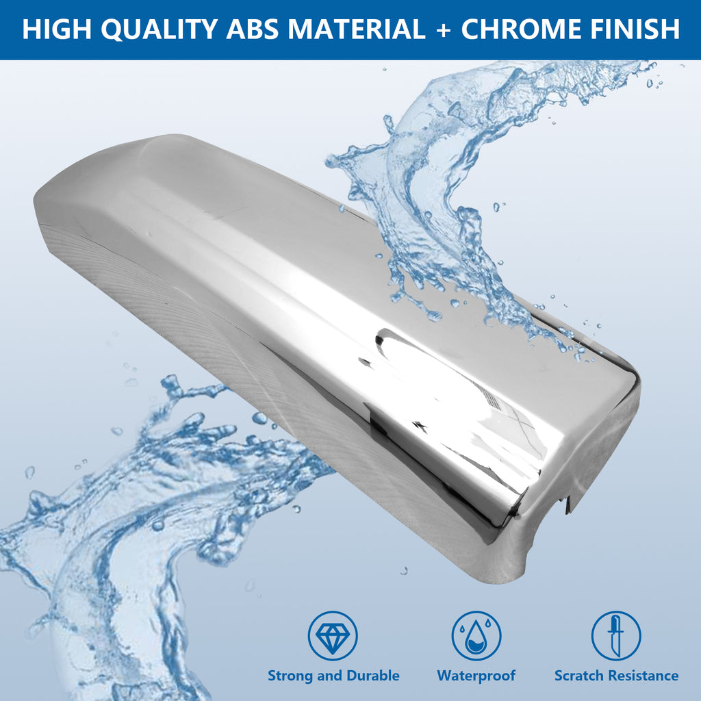 Chrome Door Mirror Covers Pair Set Compatible for Volvo VNL VNM Trucks 2004-2017, Left Driver and Right Passenger Side for Volvo Mirror Cover